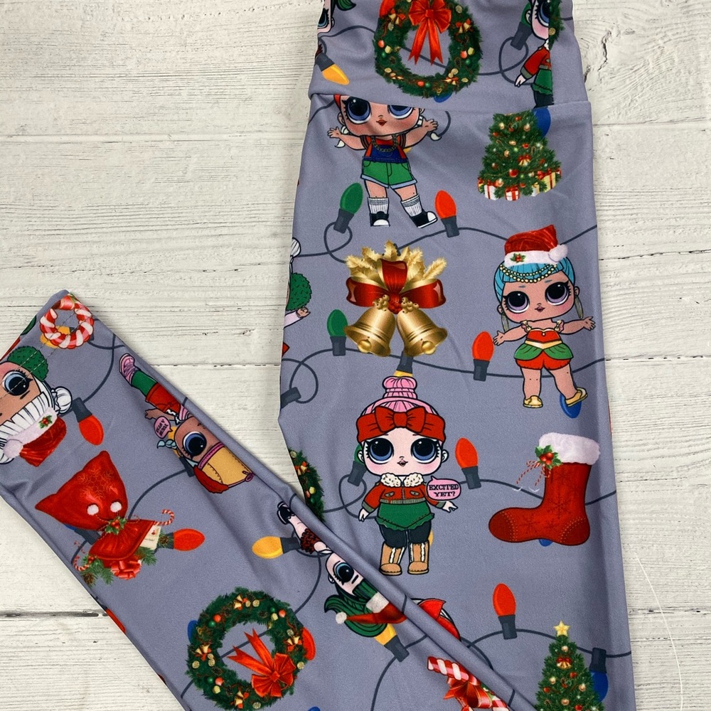 LOL Dolls kids holiday leggings